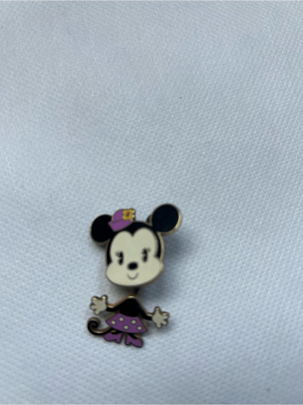 Disney Minnie Mouse Purple Dress Enamel Pin - Cute Character Accessory